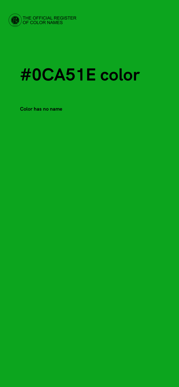 #0CA51E color image