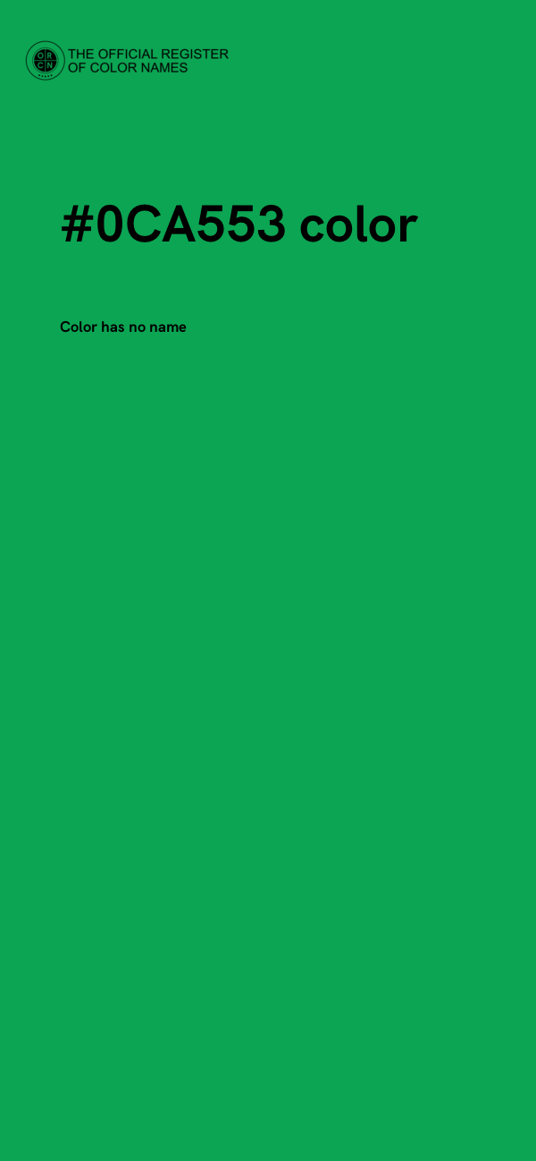 #0CA553 color image