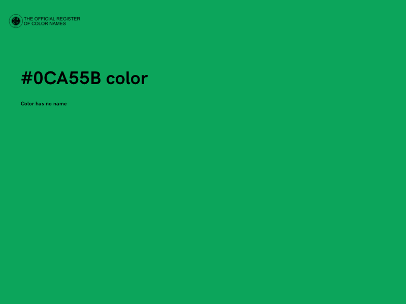 #0CA55B color image