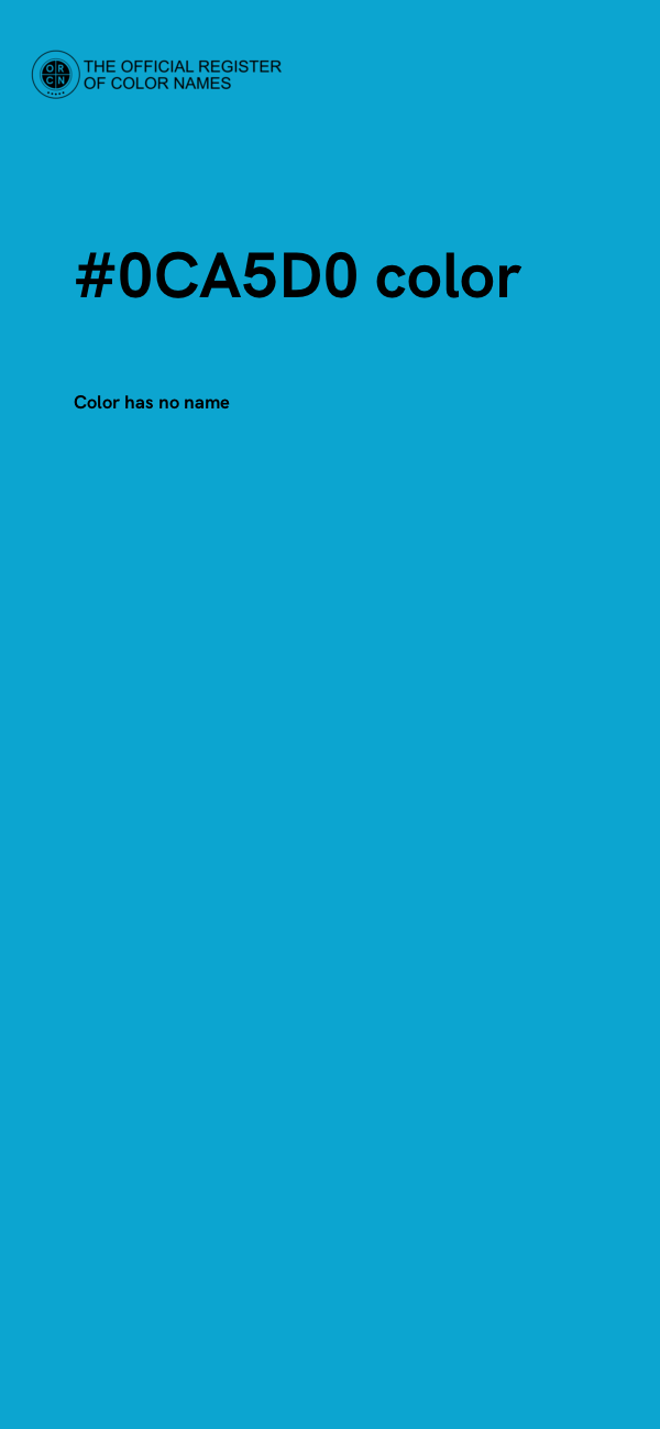 #0CA5D0 color image
