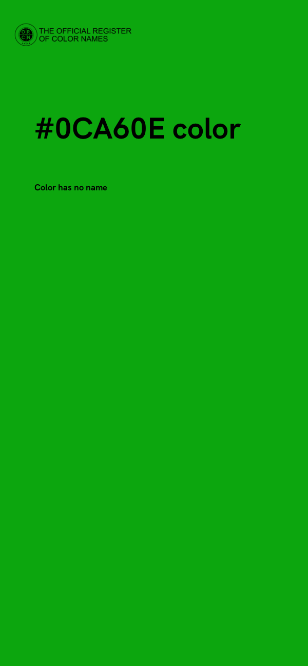 #0CA60E color image