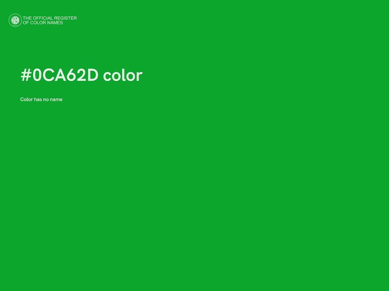 #0CA62D color image