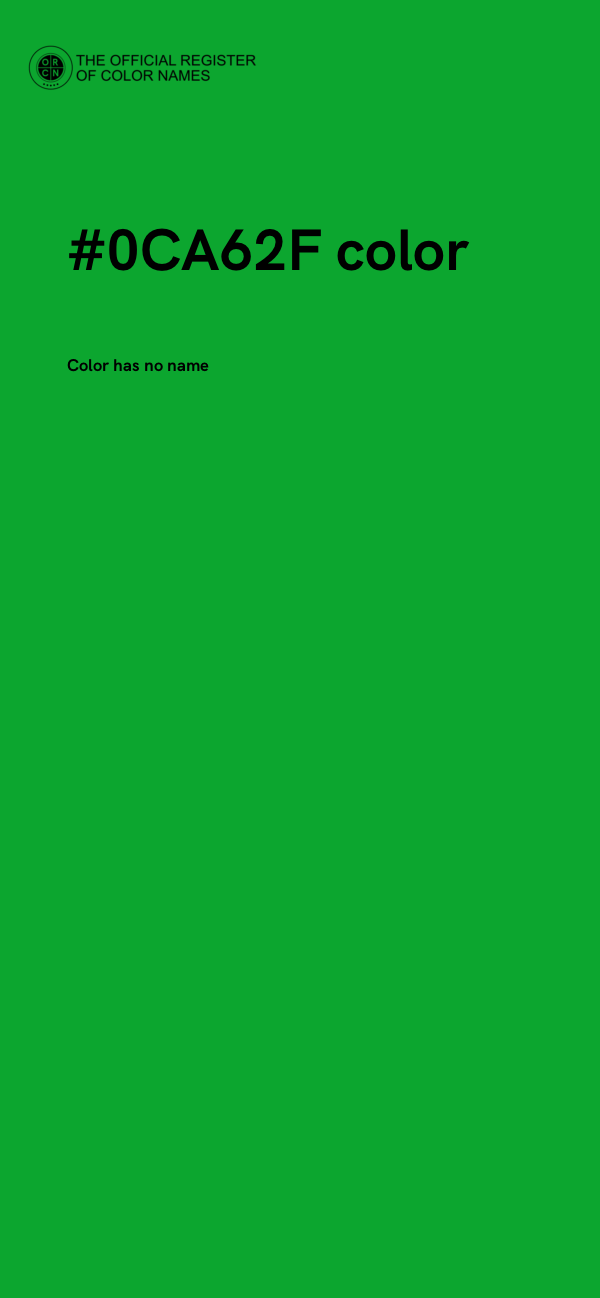 #0CA62F color image