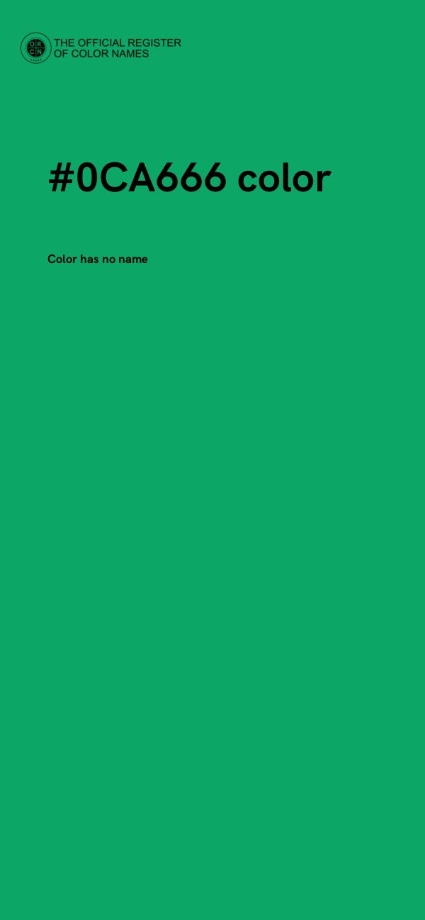 #0CA666 color image