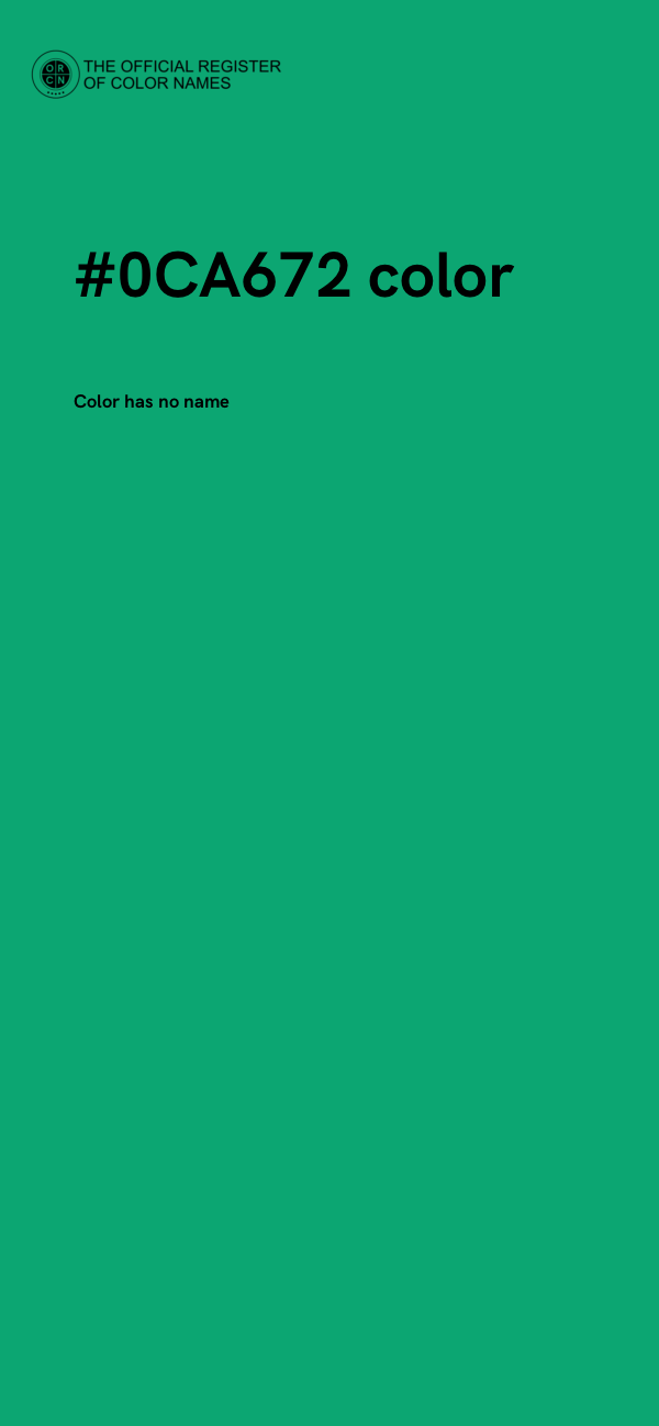 #0CA672 color image