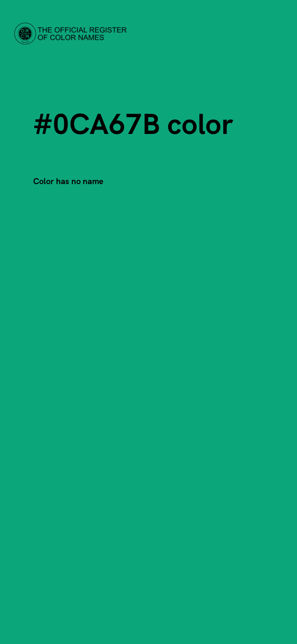 #0CA67B color image