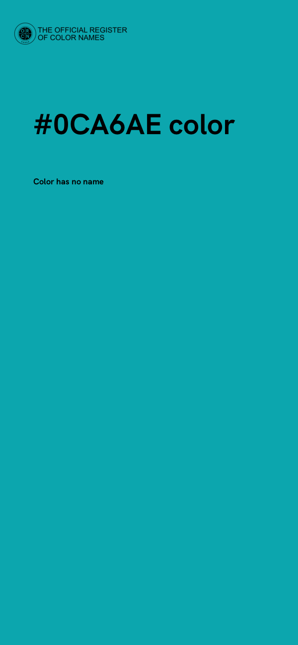 #0CA6AE color image