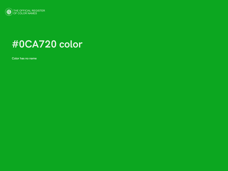 #0CA720 color image