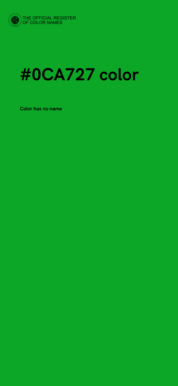 #0CA727 color image