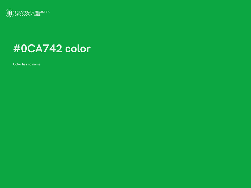 #0CA742 color image