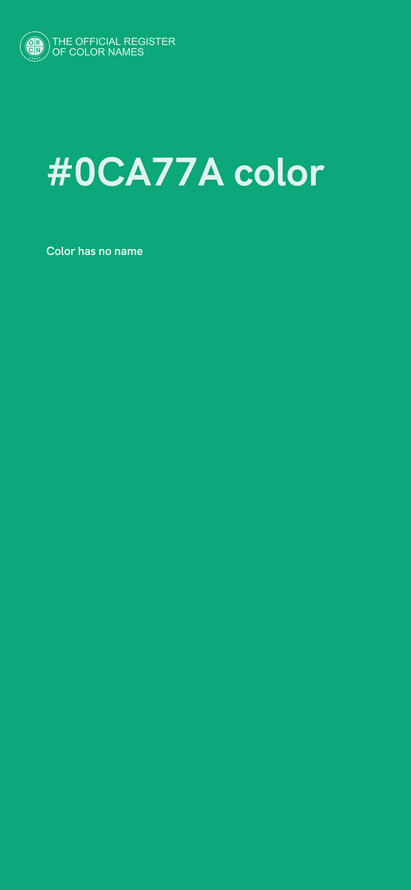 #0CA77A color image
