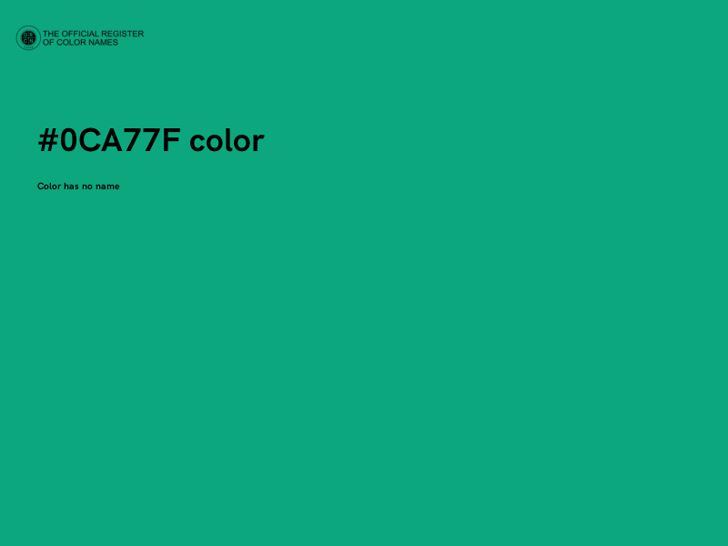 #0CA77F color image