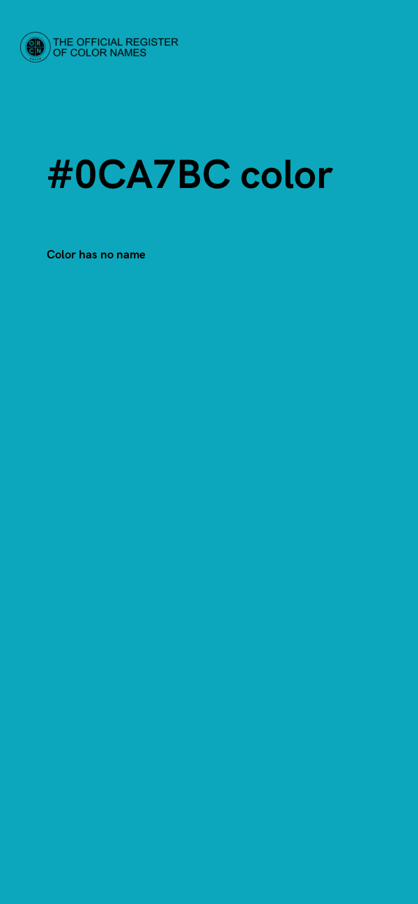 #0CA7BC color image