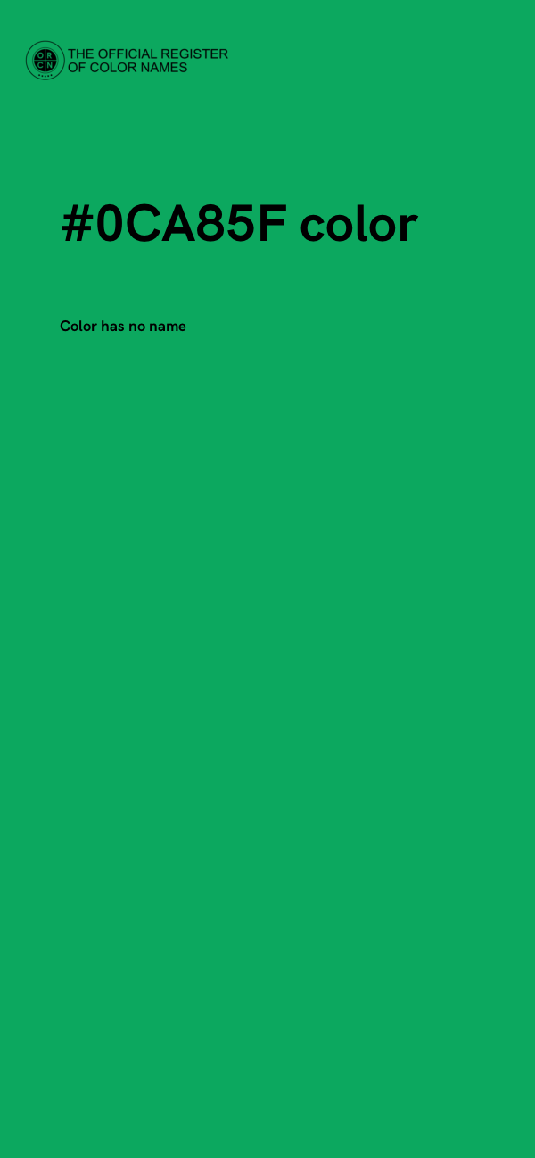 #0CA85F color image