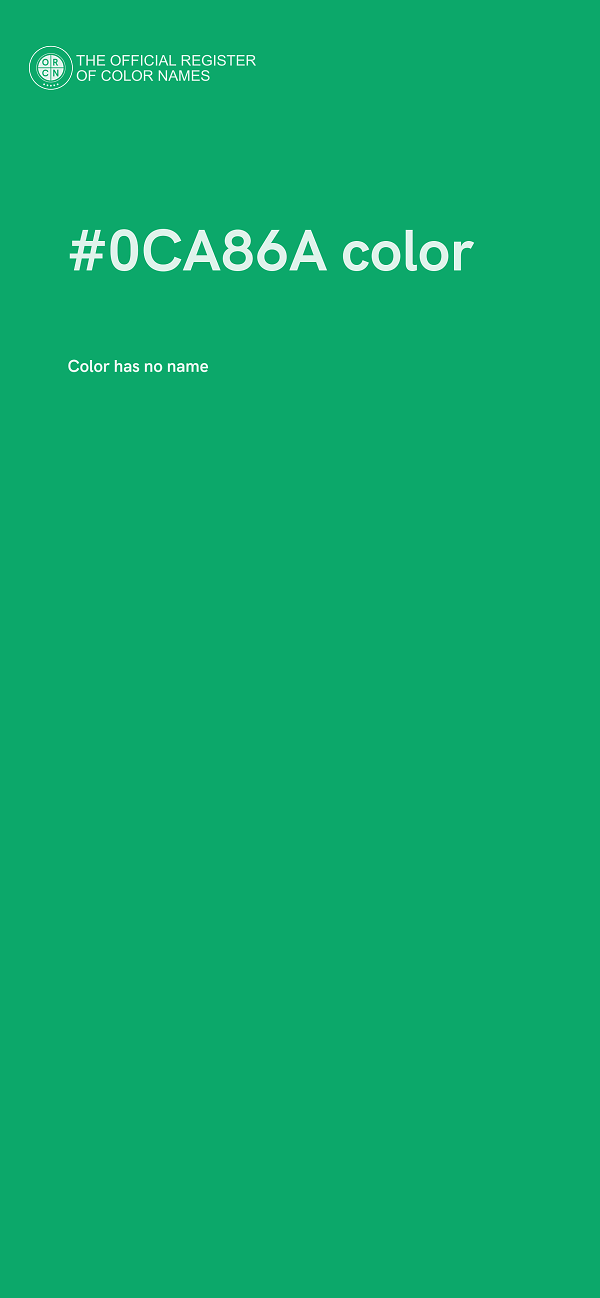 #0CA86A color image