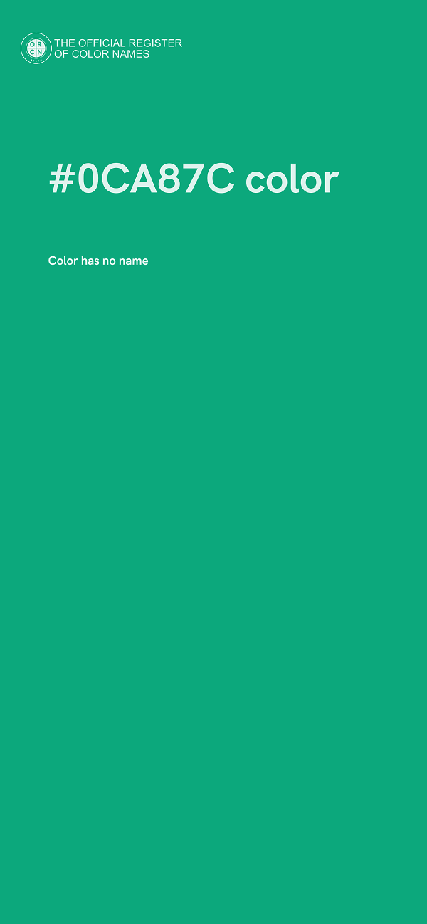 #0CA87C color image