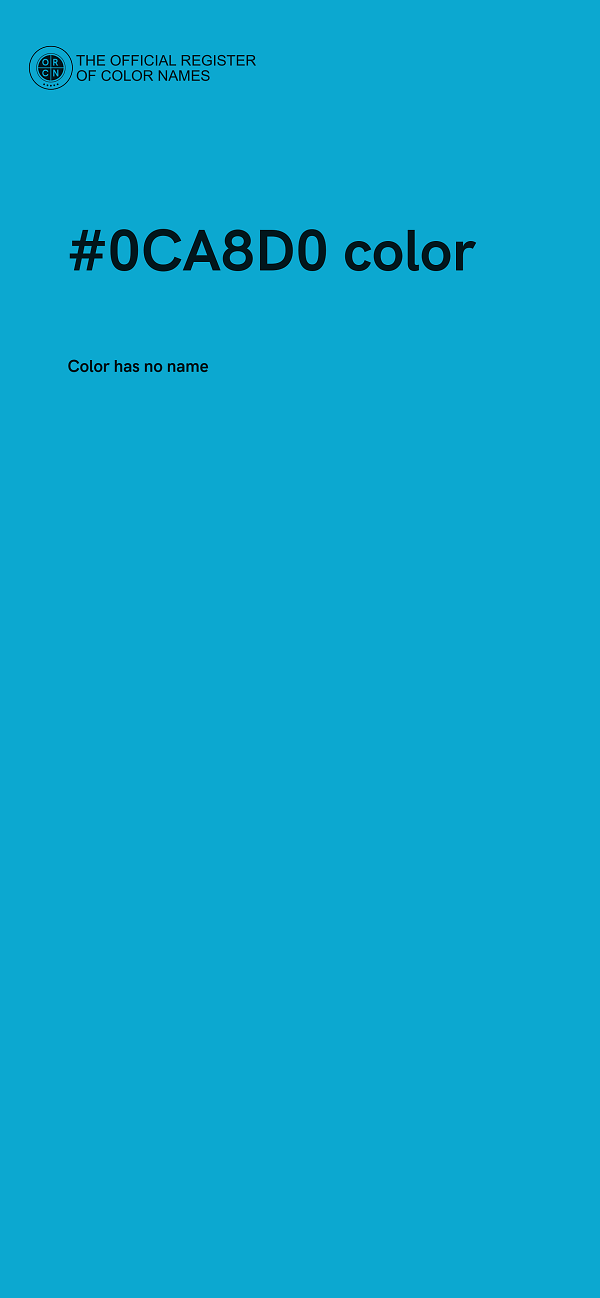 #0CA8D0 color image