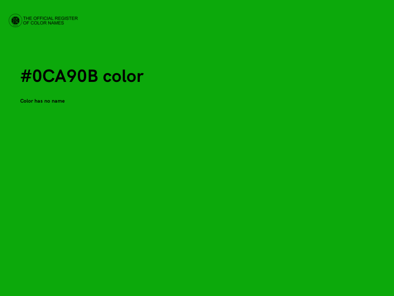 #0CA90B color image