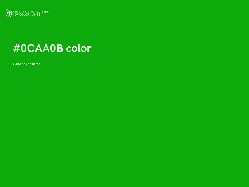 #0CAA0B color image