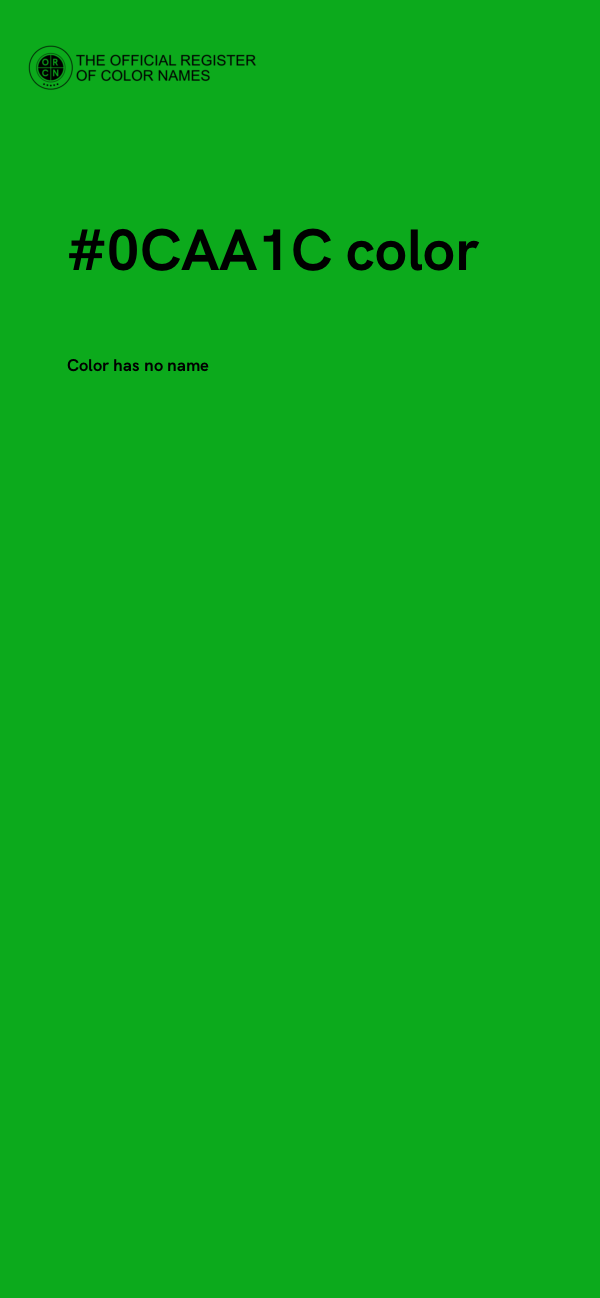 #0CAA1C color image
