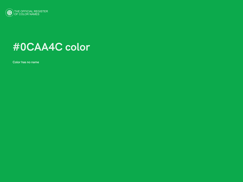 #0CAA4C color image