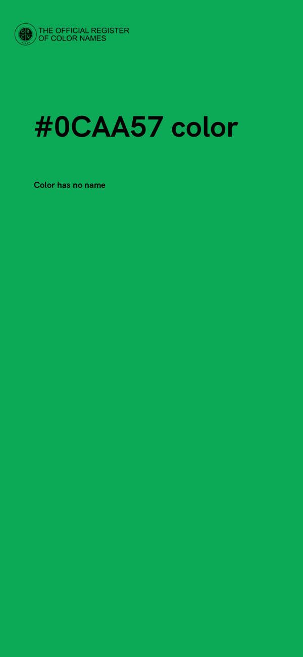 #0CAA57 color image