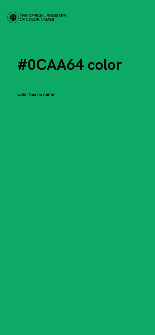 #0CAA64 color image