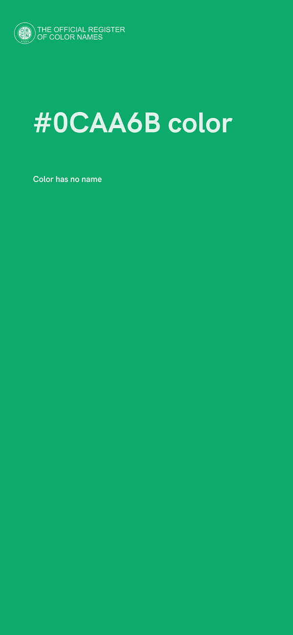 #0CAA6B color image