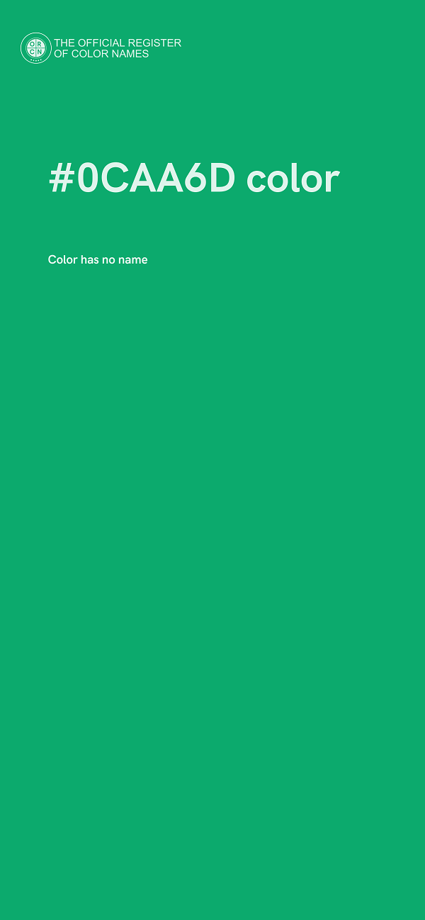 #0CAA6D color image