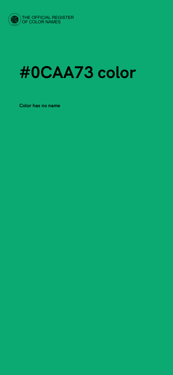 #0CAA73 color image