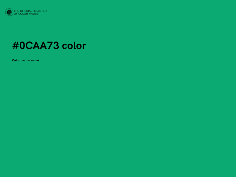 #0CAA73 color image