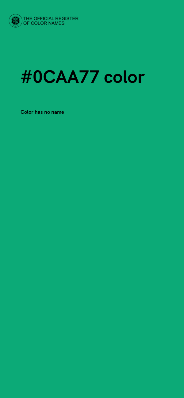#0CAA77 color image