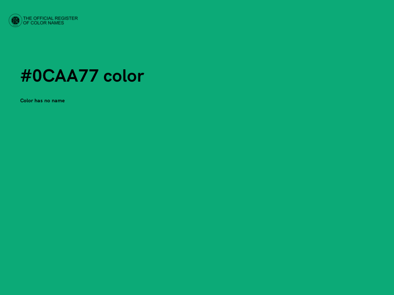 #0CAA77 color image