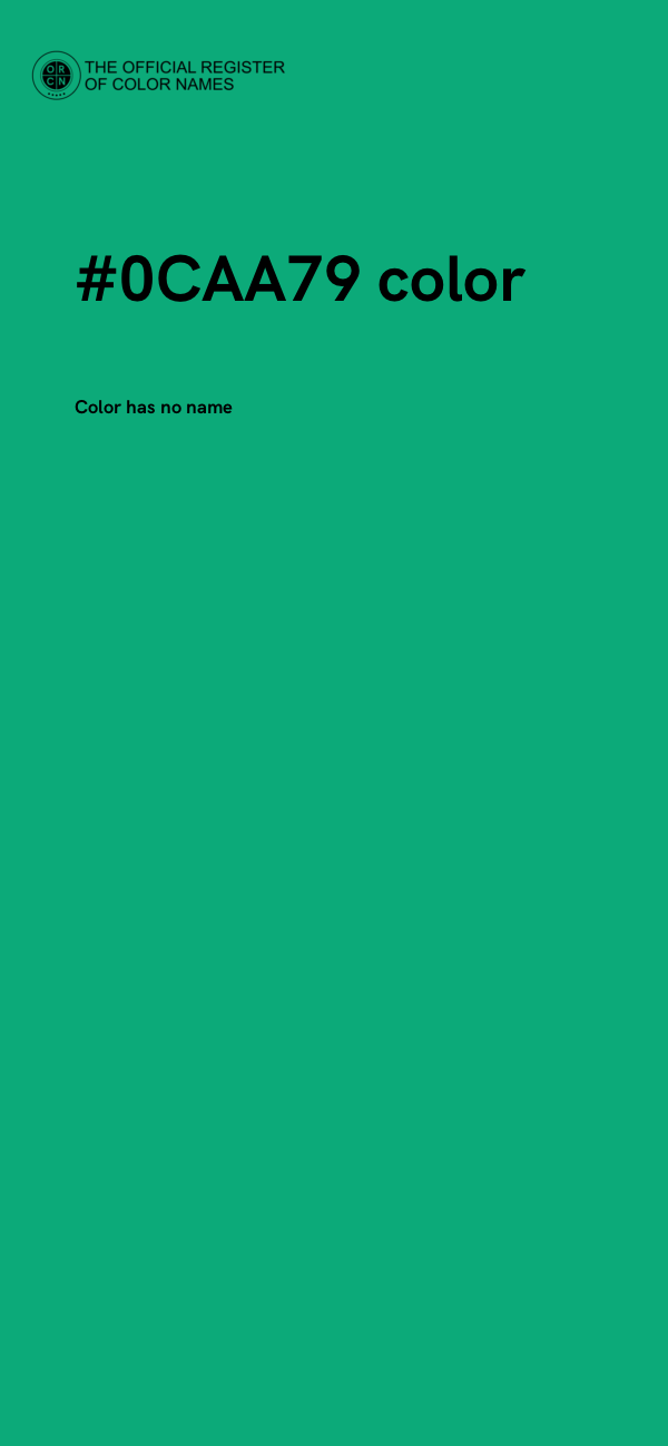 #0CAA79 color image
