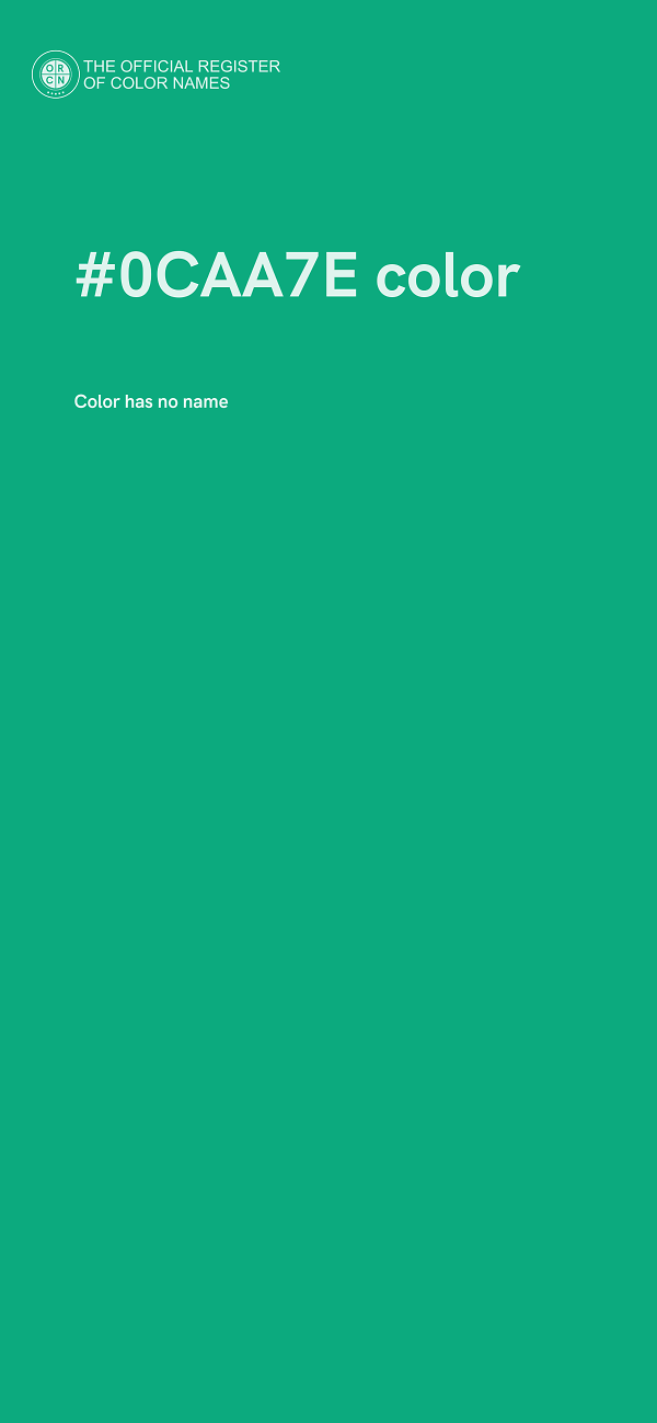#0CAA7E color image