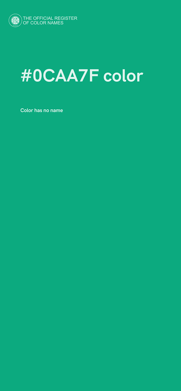 #0CAA7F color image