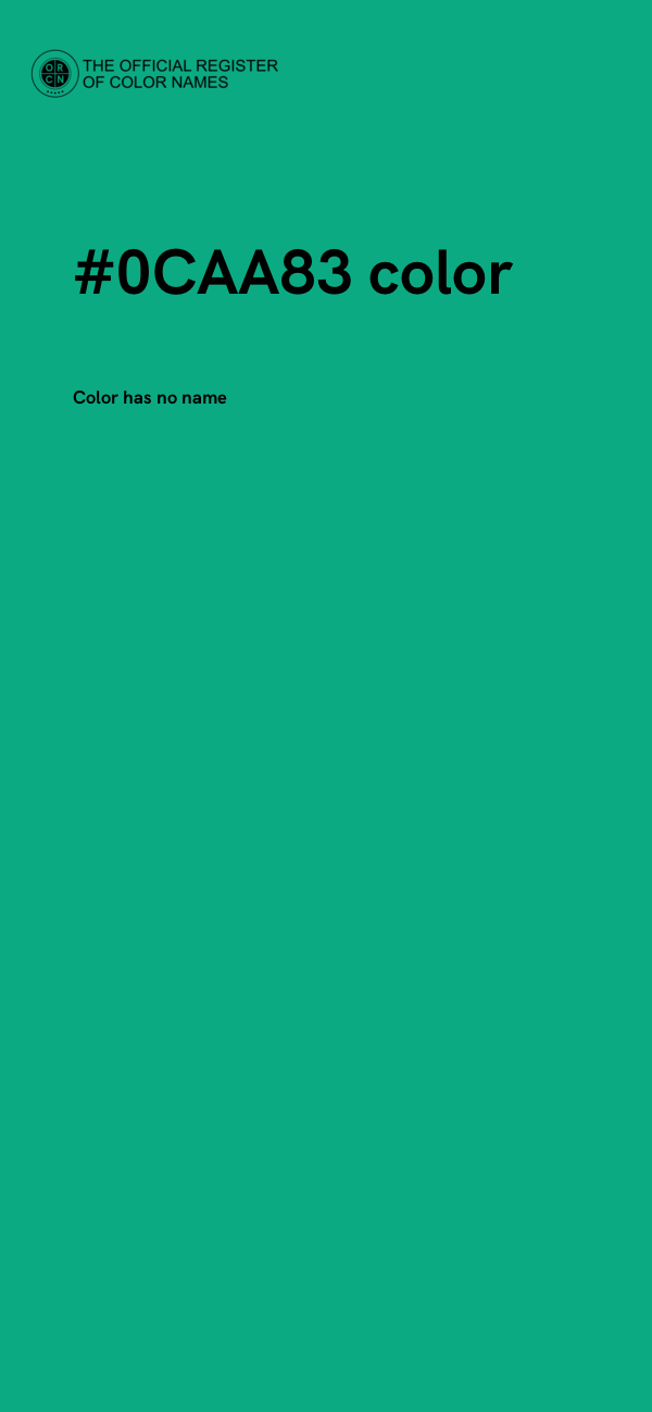 #0CAA83 color image