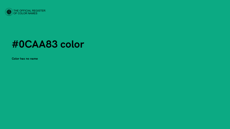 #0CAA83 color image