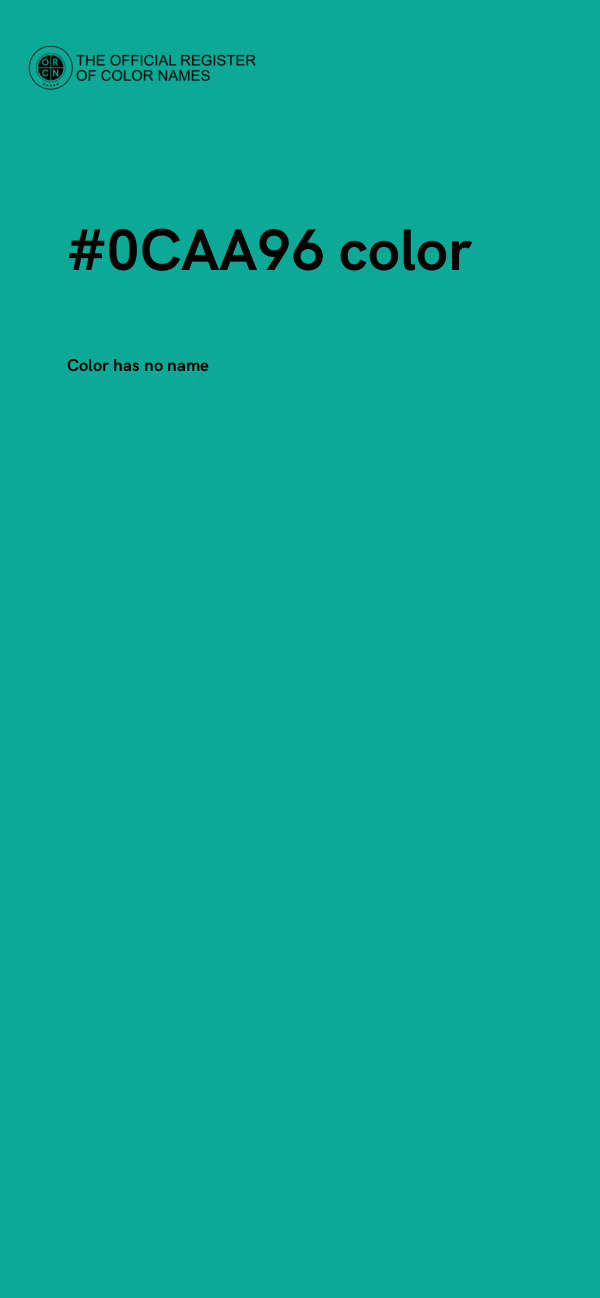 #0CAA96 color image