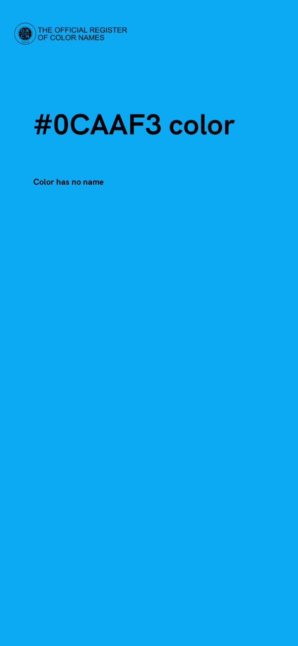 #0CAAF3 color image