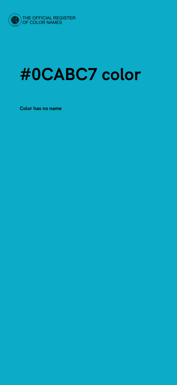 #0CABC7 color image