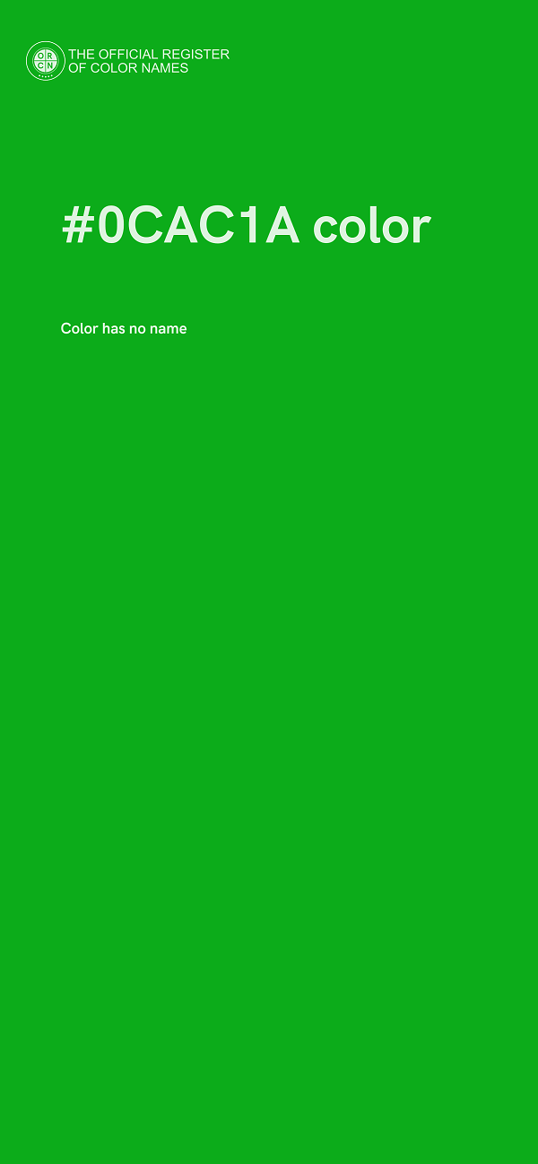 #0CAC1A color image