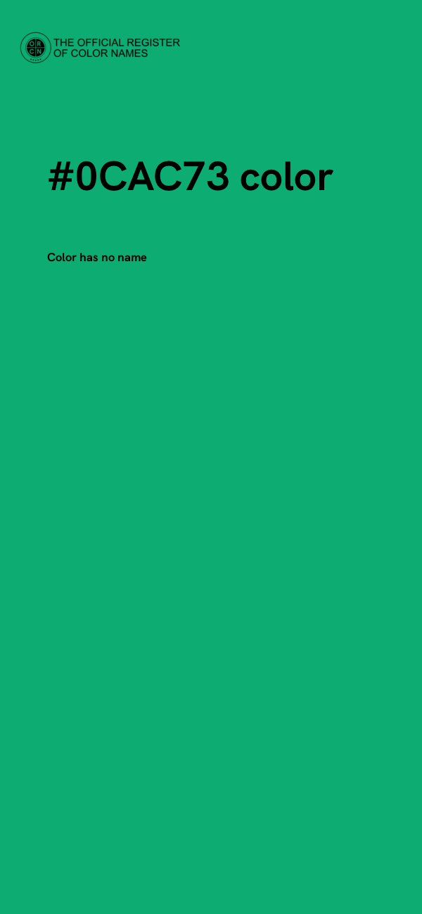 #0CAC73 color image
