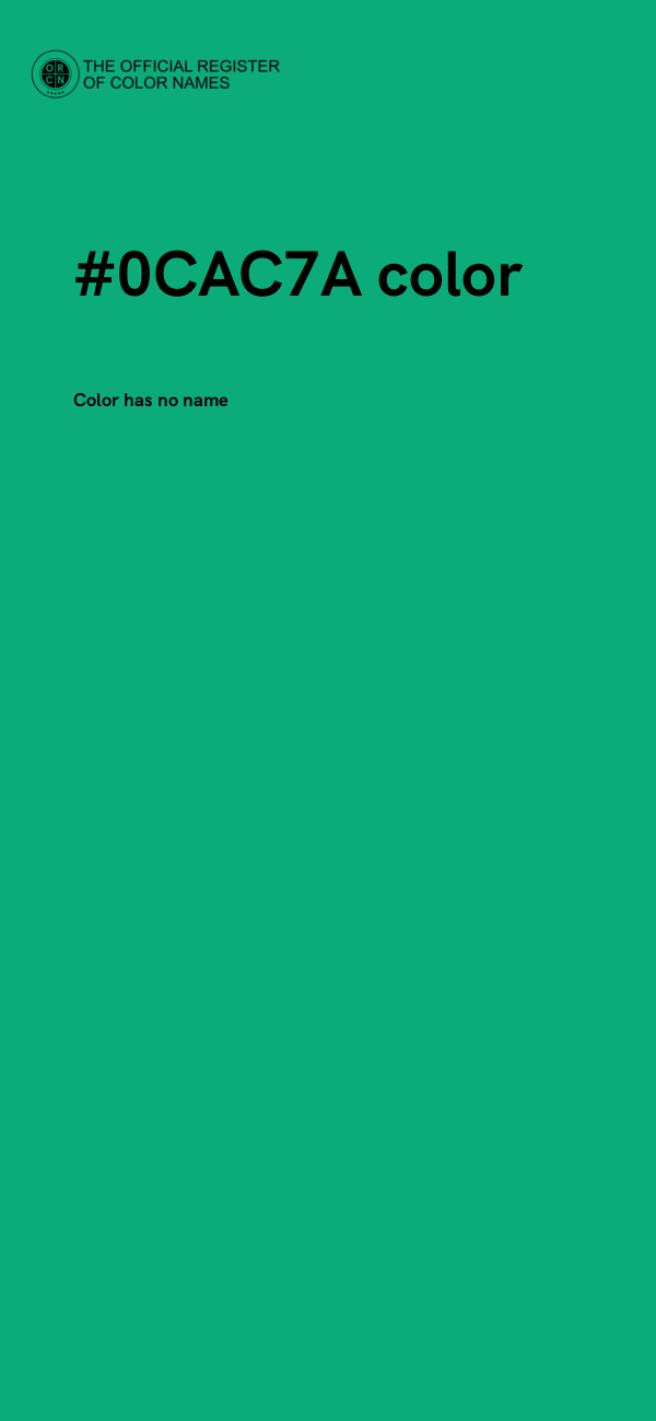 #0CAC7A color image
