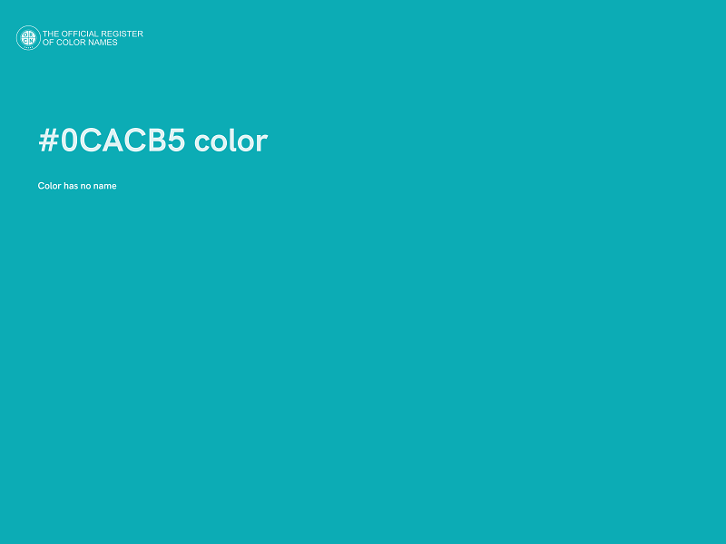 #0CACB5 color image