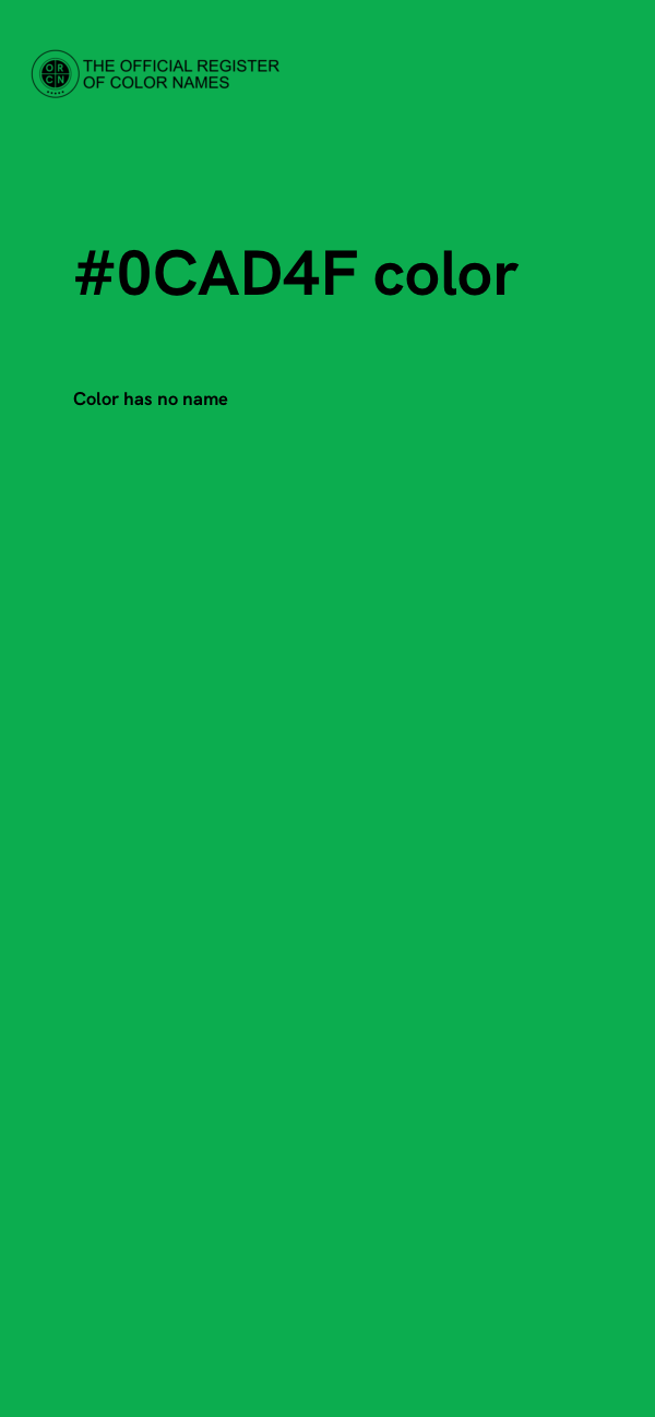 #0CAD4F color image