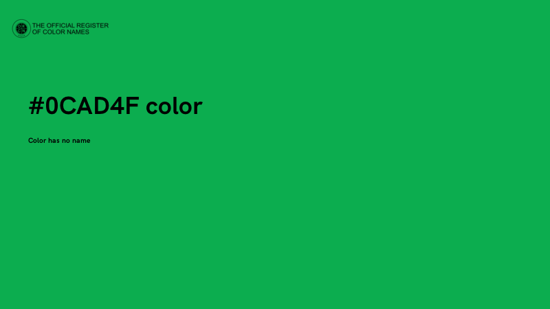 #0CAD4F color image