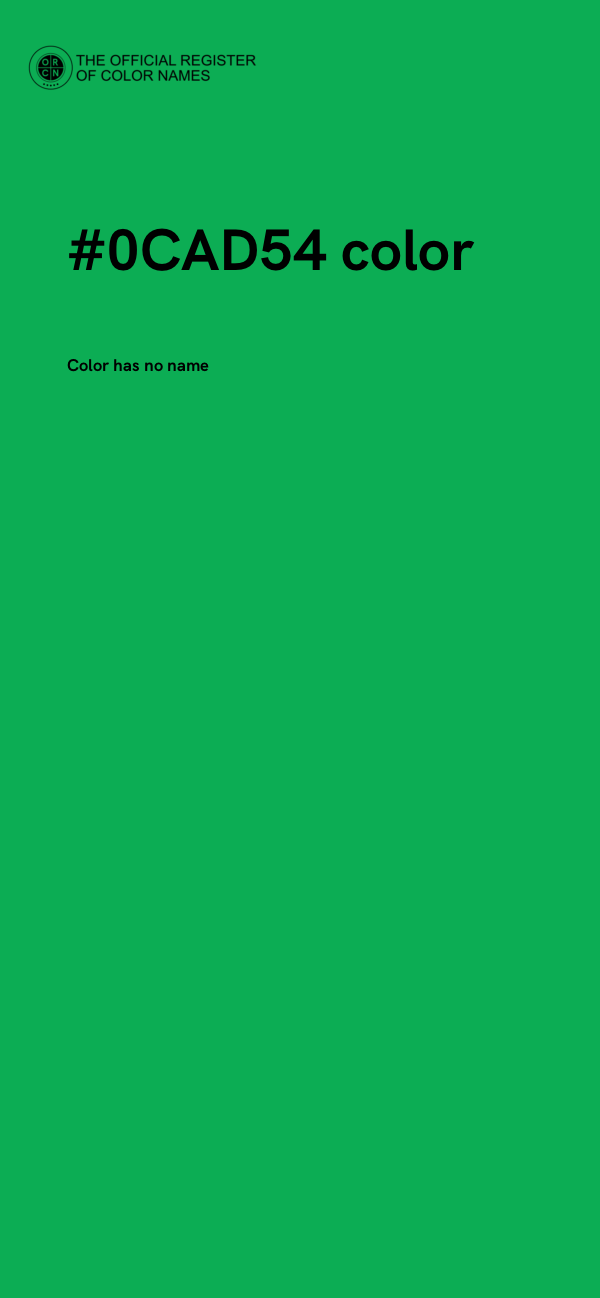 #0CAD54 color image