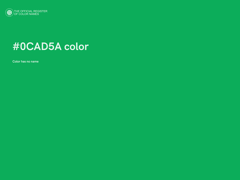 #0CAD5A color image