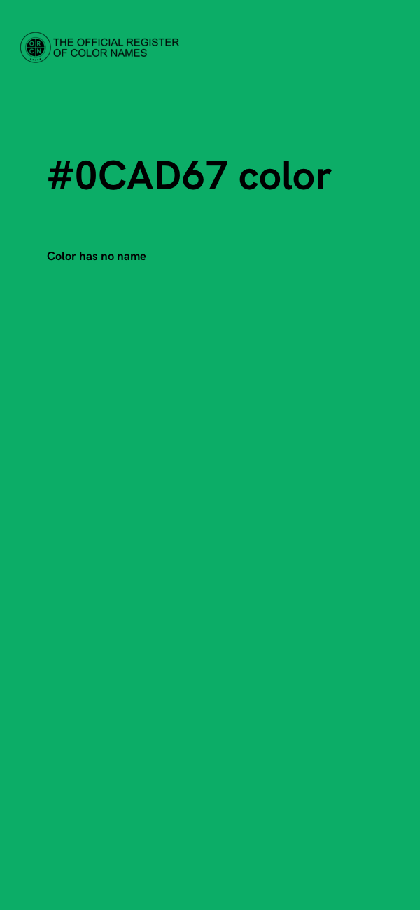 #0CAD67 color image